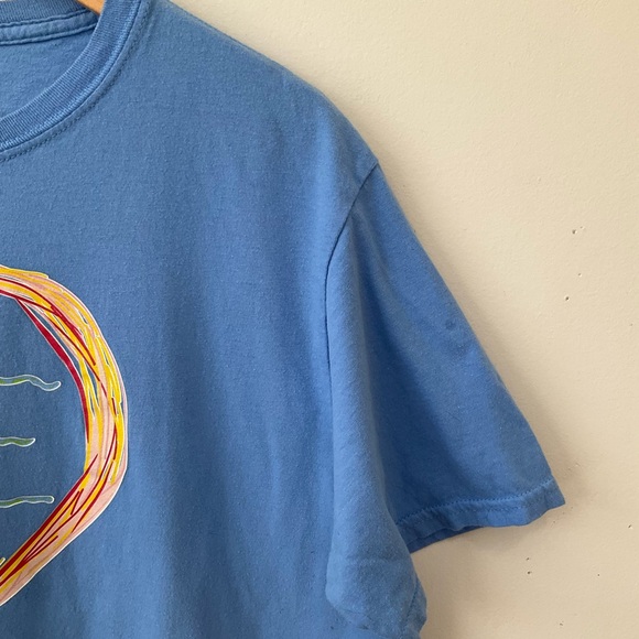 Gildan T shirt Men’s Large Blue Love - Picture 5 of 5